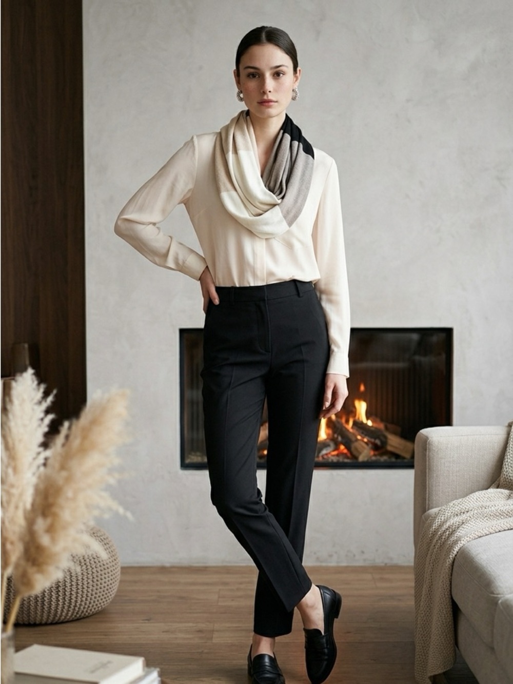 kate spade Black scarf